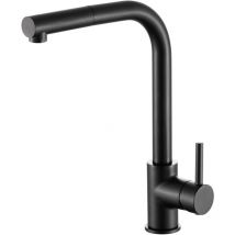 Mélangeur d'évier Laiton noir mat avec Monocommande mod. Maxim