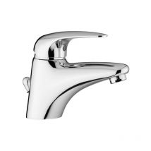 Paffoni - Mélangeur lavabo avec vidange automatique 1'1/4G Duemila série DU075CR Chromé - Laiton