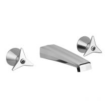 Mamoli - Mitigeur lavabo mural 3 trous Gio Ponti 451900000021 Chromé