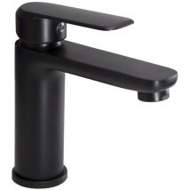 Sphera - Mélangeur lavabo Noir mat avec Levier monocommande mod. Alma
