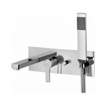 Paffoni - West series 2-outlet concealed bath mixer WS001CR Chromé - Laiton