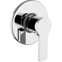 Teorema Rubinetteria - Levier Et Plaque Pour Mélangeur Pour Douche Teorema Goodlife Chrome 86007110001