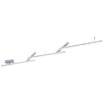 Melby Plafoniera Led Bacchette Acciaio Satinato Regolabili Con Emissione Di Luce Diretta Ed Indiretta Con Smart Control Molteplici Funzioni 'Wiz' l.