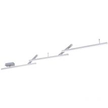 Frankystar - Melby Plafonnier led en acier satiné avec barres réglables, émettant une lumière directe et indirecte avec contrôle intelligent et de