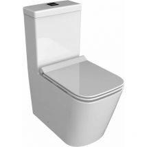 Meleti Toilet Pan, Cistern & Soft Close Slim Seat - 815 x 350mm