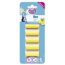Handy Bag - Melitta Déo Sticks, per aspirapolvere con sacchetto, deodoranti profumo, fragranza limone, confezione da 5