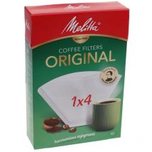 Melitta - filtre à café original 1x4 / 80 - blanc -