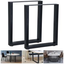 2x gambe mobili gambe tavolo 40x43 cm gambe tavolo nero base tavolo acciaio forcina - Melko