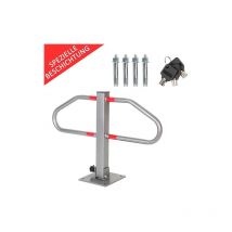 Melko - barre de parking pliable avec 3 clés borne de parking barrière de parking bloqueur