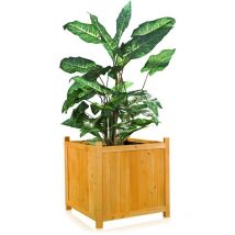 Melko Blumenkübel Holz Pflanzkasten Blumentrog Blumentopf Übertopf Blumenständer