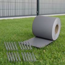 Double tige matting fence privacy strip 35m privacy film fence pvc fence film avec clips de fixation - Melko