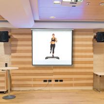 Ecran à rouleau pour beamer, store, home cinéma, bureau, projecteurs, 152 x 152 cm, 85 pouces - Idéal pour la tvhd - Melko