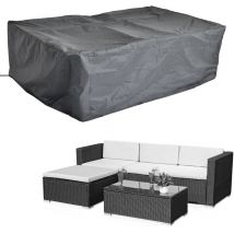 Schutzhülle/Abdeckplane für Gartenmöbel, schwarz, 227 x 152 x 65 cm - Melko