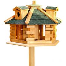 Vogelhaus Vogelfutterhaus Vogelvilla Futtersilo Vogel Futterhaus Nistkasten - Melko