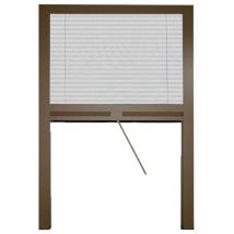 Your Self - Plissee-Moskitonetz im universellen reduzierbaren Kit Melodie für vertikales Fenster 160x160 Bronze