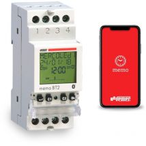 Vemer - Interrupteur Horaire Astronomique 2 Canaux avec Bluetooth VE767700 Mémo BT2