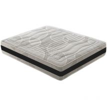 Memory Foam-Matratze - 28 cm hoch - Mit 5 cm Memory - Orthopädie - Elastisch und nicht verformbar 160x190