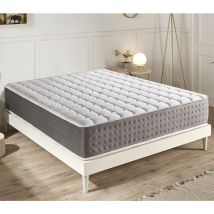 Memory Foam Matratze - Höhe 30 cm - 13 Komfortzonen - 5 cm Memory Gel - Elastisch und nicht verformbar 120x190