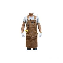 Men Work Apron with 9 Tool Pockets, Carpenter Apron with Durable Oilcloth, Tool Apron Gift for Men Carpenters