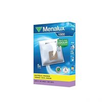 Menalux - 1900 - Pack de 5 bolsas y 2 filtros para aspiradoras Ariete Diablo, Fagor VCE2000, Taurus Panamera y Ufesa Activa, Power s y Ionic