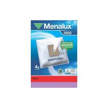 Menalux 3502 - Juego de 4 bolsas de aspiradora y 1 microfiltro para Microfilter, Duraflow, Philips, AFK y Alaska