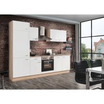 Menke - Küchenzeile Biggi mit E-Geräte inkl. Geschirrspüler weiß matt 270 cm Küchenzeile
