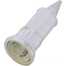 10751 Schutzkontaktkupplung Kunststoff 230 v Weiß IP44 - Mennekes