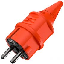 10837 Schutzkontaktstecker Kunststoff 230 v Orange IP44 - Mennekes
