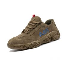 Ugreat - Men's safety shoes, lightweight, anti-smashing and anti-piercing work shoes, khaki (fourseasons) -43