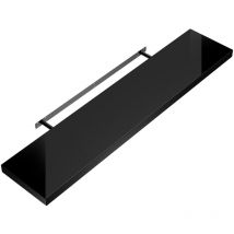 Mensola a parete mobile pensile libreria sospesa portaspezie da cucina mobiletto bagno 70cm Hochglanz schwarz (de)