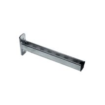 Mensola A Parete Saldata In Profilo Dim. 41x41x300 Mm, Piastra Dim. 145x50x6 Mm, Asole / Int 11x18 / 95 01m30041zn