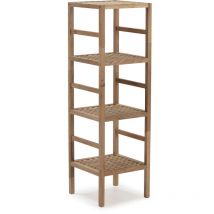 Vs Venta-stock - Mensola Alam in legno di noce, alta 117,5 cm con 4 livelli