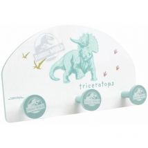 Mensola appendiabiti in legno Jurassic World - Verde