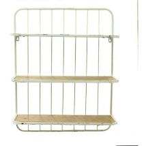 Gloria Store - Mensola Stile Industrial in Legno e Metallo H.66 cm