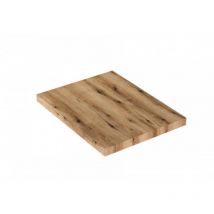 Mensola bagno porta lavabo da appoggio 60x46x3,8 cm noce scuro - Metz - Mensola