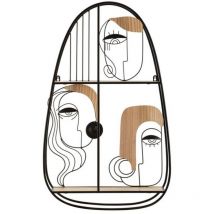 Charme1921 - mensola da muro picassy cm 49,5X11,4X80