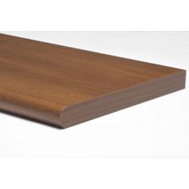 Decorlegno - mensola melaminica CM100X25 mm 25 stondato noce