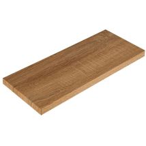 Mensola Da Muro, Scaffale Legno, Mensola Da Parete, Rovere Tabacco, 36x15,5x1,8 Cm - Smart