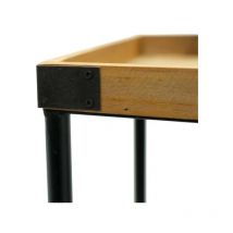 Gloria Store - Mensola Stile Industrial con Separatori e Ganci H.79 cm