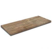 Smmo - Mensola per lavabo in abete rustico con misure a scelta personalizzabili fino a 140 cm Profondità 50 cm Spessore 1,8 cm fino a 140 cm