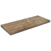 Smmo - Mensola per lavabo in abete rustico con misure a scelta personalizzabili fino a 60 cm Spessore 4,3 cm Profondità 36 cm fino a 60 cm Spessore
