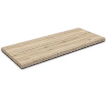 Smmo - Mensola per lavabo in legno laminato Rovere Sabbia Scatolato da 10 cm Profondità 36 cm fino a 90 cm Rovere Sabbia Scatolato da 10 cm