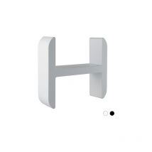 Damast - Mensola lettering organizer 'h' latte