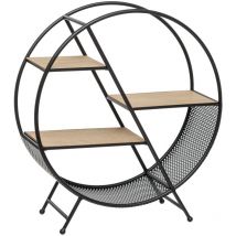 Atmosphera Créateur D'intérieur - Mensola rotonda timeo nera d50cm