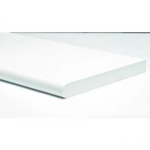 Mensola stondata bianca 200 x 600 mm