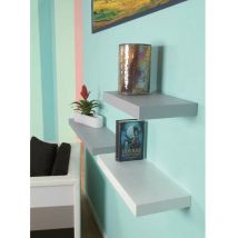 Mensola Little Fat Boy Argento 250 x 900 x 50 mm