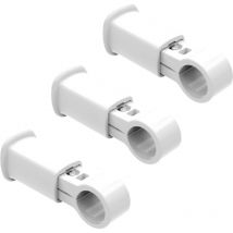 Mensole a fascetta per radiatori da bagno scaldasalviette - Diametro tubi da Ø25 mm, Tenuta 75 Kg - Bianco