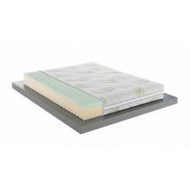 Mentor - Materasso Memory med advanced H2 matrimoniale 160x195 Mithos med 3D H23 green disp. medico detraibile 5 cm di Memory a 7 zone, sfoderabile e