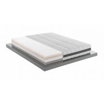 Mentor - Materasso Memory med advanced H2 matrimoniale 160x200 Mithos med 3D H26 green disp. medico detraibile 4,5 cm di Memory, 7 zone, sfoderabile