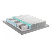 Mentor - Materasso Molle & Memory med H3 matrimoniale 170x200 Greentech med 4.1 disp. medico detraibile 5 cm di Memory, H25 a 9 zone - detraibile